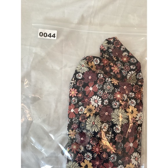 New floral babydoll sundress Woman's XL Mini Black Y2K Peasant Boho - Picture 9 of 9